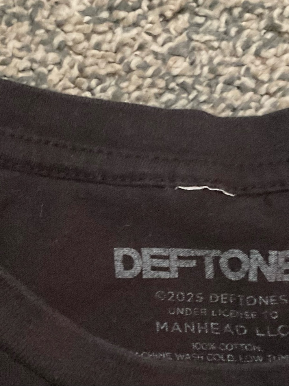 Deftones Black Short Sleeve Tee with Pink Graphic - Picture 3 of 3